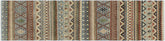 handmade Geometric Kafkaz Brown Beige Hand Knotted RUNNER 100% WOOL area rug 3x10